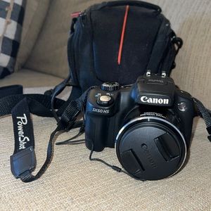 Canon Powershot SX50 HS Digital Camera and Case Logic Bag
